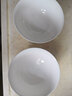諦斯維爾（DISHWEER）米飯碗陶瓷小湯碗骨瓷純白高腳碗家用北歐風(fēng)喬遷禮物酒店餐具套裝6英寸高腳碗*4只 曬單實(shí)拍圖