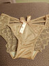 莫代爾性感內褲女新款輕奢緞面蝴蝶結鏤空夏薄蕾絲速干透氣三角褲純棉襠 黑色+粉色+藍色 L 腰圍2-2.2尺 曬單實(shí)拍圖