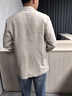 羅蒙高端亞麻休閑西服男西裝外套春夏薄外套西裝免燙抗皺商務(wù)休閑 F5262淺卡其 L 曬單實(shí)拍圖
