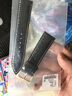 美洲鱷魚皮適用于天梭表帶力洛克1853DW真皮蝴蝶扣鏈 西鐵城手表帶 男女情侶手表帶配件20mm 黑色白線：金色針扣 12mm 曬單實拍圖