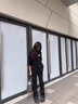 迪伽達(dá) cleanfit褲子男款春秋季美式高街vibe潮牌工裝褲直筒微喇長褲男 SBXS-k539黑色 XL 曬單實(shí)拍圖