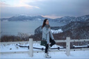 北徹（BRCZRO）東北戶外雪地靴女兒童親子加絨加厚防寒保暖防水防滑增高筒棉鞋子 【918】米白-女款（偏小一碼） 37 （加絨加厚） 曬單實(shí)拍圖