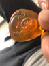 琥派【一物一圖一證】天然蜜蠟吊墜 觀音菩薩 帶皮琥珀掛墜項鏈 原礦 吊墜 11.5克 50*27*12毫米 曬單實拍圖