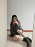 瑪嬌媚（Majiaomei）新款連衣裙套裝女秋冬2022寬松慵懶風(fēng)v領(lǐng)毛衣百褶裙小個(gè)子裙子女 毛衣+百褶裙 M 曬單實(shí)拍圖