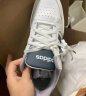 adidas ENTRAP休闲运动板鞋小白鞋少年感复古篮球鞋男子阿迪达斯 白/蓝绿 40.5 实拍图
