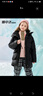 雪中飛kids童裝兒童羽絨服清倉洋氣女童中大童純色立領(lǐng)面包服 黑色 160 曬單實(shí)拍圖