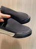 Walker Shop帆布鞋男士休閑鞋【透氣雨傘布】懶人一腳蹬老北京布鞋輕便男鞋子 灰色 41 曬單實(shí)拍圖