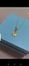 中國黃金（CHINA GOLD）黃金項鏈女士百搭十字足金O字素鏈金首飾中秋節禮物送老婆女朋友 閃O素鏈【國金禮盒】約1.5g 曬單實(shí)拍圖
