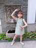 FNJ KIDS童裝女童旗袍連衣裙2025夏季中國風寶寶網(wǎng)紗裙子 米色 110 cm (建議身高100-110cm) 曬單實拍圖
