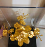 伯莎丹頓（BERTHA DENTON） 定制金箔擺件招財結婚禮物開(kāi)業(yè)擺件蝴蝶蘭喬遷家居辦公裝飾擺件 蝴蝶蘭（17*13.5*22CM) 曬單實(shí)拍圖