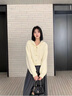 AEMAPE嫩黃色V領(lǐng)針織衫連帽毛衣女裝2025早秋季新款慵懶風(fēng)韓系上衣 黃色 L -100-110斤 曬單實(shí)拍圖