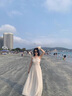 舒芳蝶（shufangdie）連衣裙女裝2024夏季新款設(shè)計(jì)感鏤空顯瘦高腰長(zhǎng)裙復(fù)古顯瘦吊帶裙子 圖片色 M 曬單實(shí)拍圖