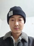 靚魅姿帽子男秋冬季針織帽韓版潮牌瓜皮帽毛線帽保暖棉帽騎行帽子女 黑色【內(nèi)里加絨加厚】 男女通用 曬單實(shí)拍圖