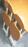 费林斯曼【销量NO.1】折叠桌桌子折叠户外折叠餐桌电脑桌饭桌麻将桌吃饭桌 【次日达】浅胡桃椅子(2把装) 现代简约 实拍图