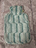 HUGO FROSCH 德國原裝進(jìn)口熱水袋防爆加厚1.8L注水暖手寶長(cháng)毛絨款充水暖手袋 淺綠 曬單實(shí)拍圖