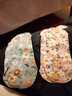 喜孕嬌服飾（Xi Jiao Pregnanay Clothing）護墊純棉止癢衛生巾護墊透氣可水洗女用孕期防漏尿神器 防水23厘米【灰+粉+黃+藍】4條 曬單實(shí)拍圖