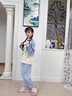 童話課堂睡衣女孩初中生春秋2025新款女童帶胸墊套裝兒童純棉防尷尬家居服 派對狗—567帶胸墊 160 建議身高145-155厘米左右 曬單實拍圖