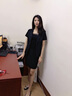 晨芙短袖小西裝女夏薄款職業(yè)西服套裝商務(wù)白領(lǐng)面試正裝酒店前臺(tái)工作服 單件黑色西裝 XL 建議110-120斤 曬單實(shí)拍圖