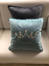米樂(lè )皇冠刺繡抱枕套不含芯客廳沙發(fā)靠枕正方形床頭靠背墊現代簡(jiǎn)約 淺藍(皇冠刺繡) 45*45cm抱枕套+枕芯 曬單實(shí)拍圖