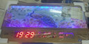 康巴丝（Compas）数码万年历电子钟夜光历3D立体浮雕挂钟创意时尚客厅日历挂墙 3D浮雕花开富贵 31英寸（79*42厘米） 实拍图