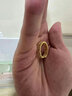 中國(guó)黃金（CHINA GOLD）足金5G硬金蹦迪三圈記憶黃金戒指送女友老婆七夕節(jié)情人節(jié)禮物 10#金重約2.2g 曬單實(shí)拍圖