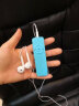 罗巴赫（LUOBAHE） mp3学生版迷你运动随身听英语听力音乐播放器卡通可爱香糖小型插卡MP3耳机 蓝色 +耳机+挂绳+OTG 实拍图