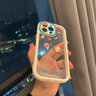 英凱倫蘋果15手機殼鏡頭全包防摔iphone14promax透明奶油硅膠哆啦a夢個性精美時尚高端保護套女款外殼 撞色奶油-透明白框-吃銅鑼燒 蘋果15 曬單實拍圖