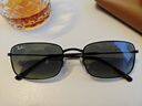 雷朋（RayBan）長(cháng)方形太陽(yáng)鏡男女款金屬氣質(zhì)墨鏡0RB3746禮物禮物 【漸變】002/71黑框漸變灰鏡片 56 曬單實(shí)拍圖