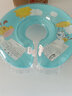 諾澳 嬰幼兒充氣游泳圈新生兒寶寶學(xué)游泳安全可調泳圈防后仰戲水玩具 (藍色大碼)內徑9.5cm左右 曬單實(shí)拍圖