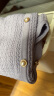 欧莎（OSA）【夏季尖货】方领冰丝短袖针织衫女夏季23年新款小香风上衣薄款 紫色A M 晒单实拍图
