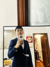 報喜鳥西服套裝男士西裝【澳洲綿羊毛】輕商務正裝時尚上班西裝西褲套裝 藏藍色條紋-修身-雙開 50 A(180/100) /請備注腰圍或褲子 曬單實拍圖