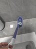 開(kāi)普特（KAIPUTE）潔廁刷馬桶刷衛生間加長(cháng)柄軟毛洗便池刷子可懸掛無(wú)死角廁所清潔刷 雙頭馬桶刷帶底座【耐臟紫】 曬單實(shí)拍圖