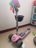 佐卡伊（ZOCAI） 顏值版兒童滑板車(chē)適4歲以上滑步車(chē)帶閃光可折疊寶寶平衡滑滑車(chē) 櫻花粉（5cm越野輪） 曬單實(shí)拍圖