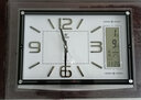 POWER 霸王客廳掛鐘現代簡(jiǎn)約石英鐘 電子日歷鐘表創(chuàng  )意萬(wàn)年歷時(shí)鐘掛墻上 白色日歷款0569W 長(cháng)寬47X34cm 曬單實(shí)拍圖
