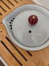 三勤堂汝窯手抓壺 茶壺陶瓷景德鎮茶具開(kāi)片可養功夫茶單壺 月白色 曬單實(shí)拍圖