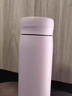 鯨奈斯帶溫度顯示保溫杯母嬰兒沖奶粉外出316不銹鋼寶寶專(zhuān)用便攜水壺泡 羽紫【食品接觸級316】 380ml 曬單實(shí)拍圖