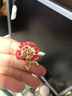 贏夫人（Mrs win）紅色玫瑰花胸針女輕奢感氣質(zhì)胸花新款精致別針西裝配飾品 嘆玫紅色玫瑰花 A26-205 曬單實(shí)拍圖