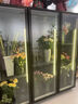 BAKDASH全屏花店鮮花冷藏保鮮柜展示柜風(fēng)冷無(wú)霜花束陳列冷柜冰柜商用冰箱 塑料門帶燈箱|白|1500*600*1910 曬單實(shí)拍圖