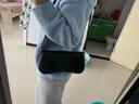歐式雅牛皮小眾設計腋下包女復古歐美風(fēng)單肩包輕奢百搭時(shí)尚法棍布丁包 黑色 曬單實(shí)拍圖