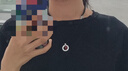 玖長時999純銀項鏈女士實心相思紅豆祥云平安扣銀吊墜生日禮物送女友 999足銀【實心】 祥云平安扣+銀珠 曬單實拍圖
