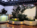 半語【BANYN】太陽能籬笆燈戶外庭院燈LED臺階燈樓梯景觀裝飾壁燈 太陽能籬笆燈暖光【四個裝】 曬單實拍圖
