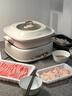 EASYGRILL多功能料理鍋家用電火鍋蒸煮炒煎烤電炒鍋分體式鴛鴦鍋 6L 鴛鴦鍋款（鴛鴦鍋+煎盤(pán)） 曬單實(shí)拍圖