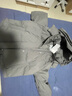 唐獅女羽絨服冬季新款連帽下擺弧形袖子愛心短款羽絨服 炭灰 S 曬單實(shí)拍圖