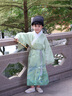 羅蒙漢服男童中國風(fēng)兒童新中式古裝演出服 青山綠男童漢服套裝 110 曬單實(shí)拍圖