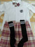 圣洛鋒 原創(chuàng  )JK制服百褶裙女銀線(xiàn)格裙套裝全套少女學(xué)生日系學(xué)院風(fēng) 深海精靈（42CM長(cháng)袖套裝） M 腰圍（64-68） 曬單實(shí)拍圖