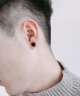 戚小米（QI XIAO MI）男士耳釘磁鐵男款無(wú)耳洞假學(xué)生韓版耳釘潮男耳夾吸鐵石磁力耳飾品 黑色6MM 曬單實(shí)拍圖