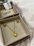 六福珠寶黃金項鏈絲綢金愛(ài)心足金心形新年禮物 計價(jià) L07TBGN0026 約4.88克 曬單實(shí)拍圖