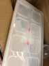 HDHE組合式食品留樣盒食堂小吃零食超市試吃盒地推試吃盒分格分裝盒 組合八格二代大蓋顏色可留言 曬單實(shí)拍圖