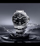 浪琴（LONGINES）瑞士手表 康卡斯?jié)撍盗?機(jī)械鋼帶男表 L37814566 黑色太陽(yáng)飾紋41.0 mm 曬單實(shí)拍圖
