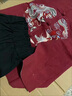 G.duck小黃鴨兒童漢服男童秋裝古風(fēng)小孩衣服中國風(fēng)古裝寶寶民國風(fēng)唐裝春 紅色長(cháng)袖上衣 130 曬單實(shí)拍圖